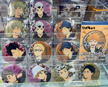 Haikyuu - Day Off Glitter Can Badge (56mm)